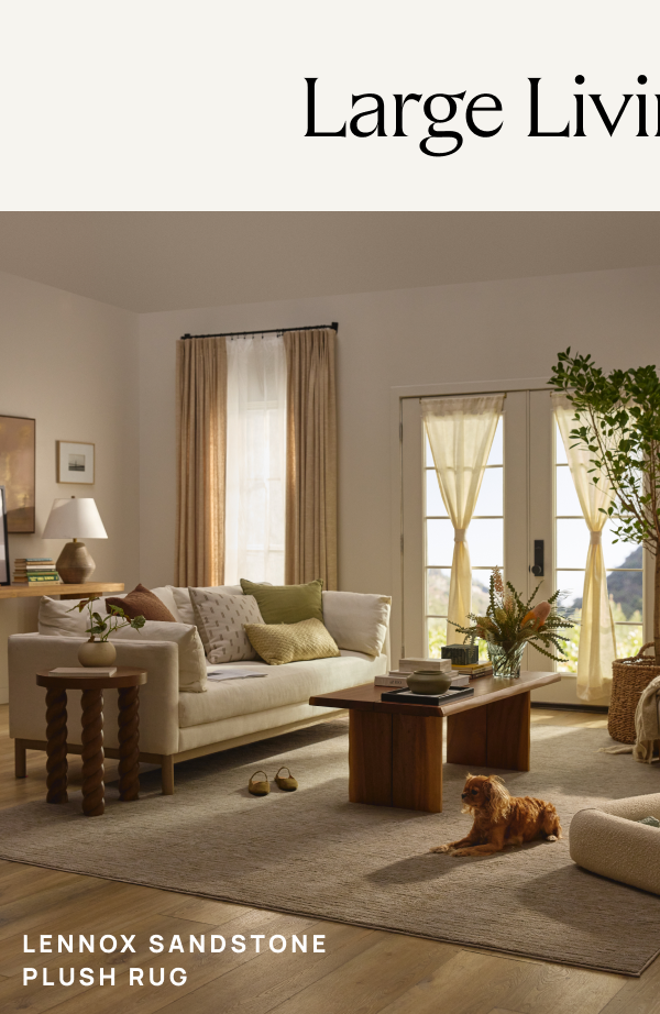 Lennox Sandstone Plush Rug 