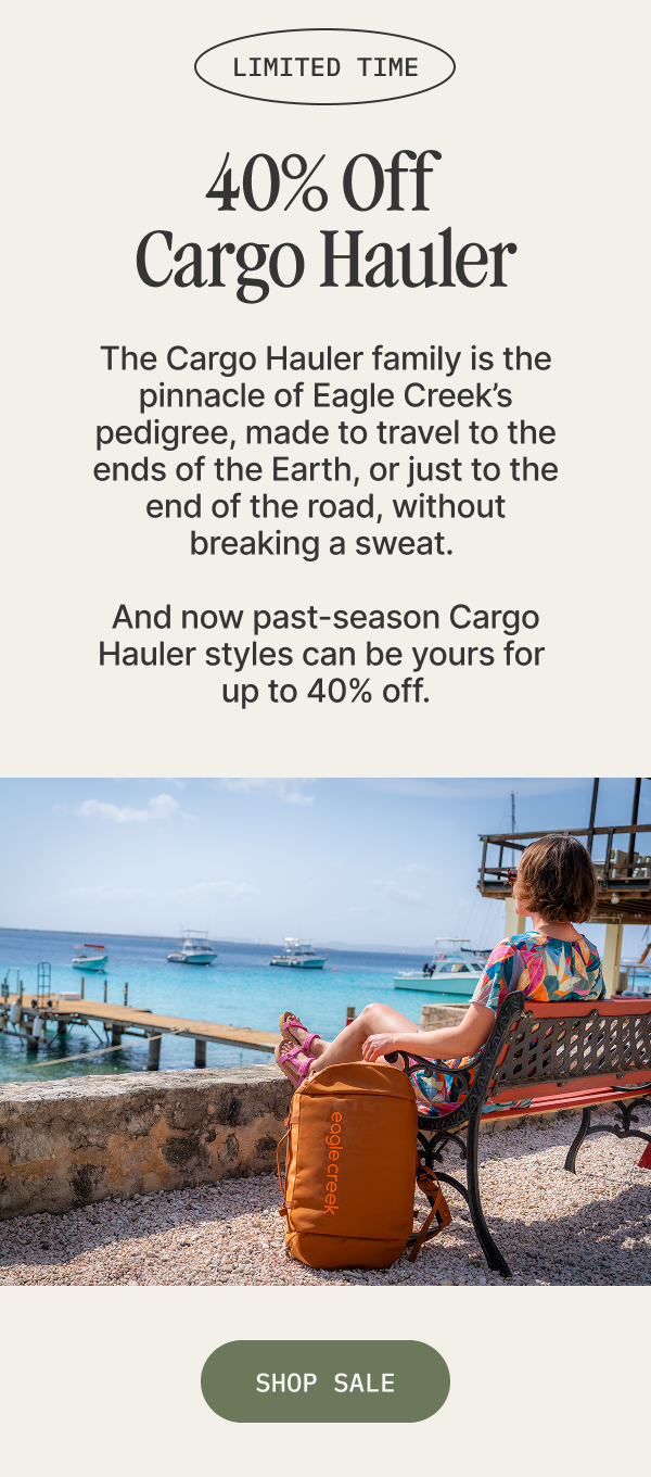40% Off Cargo Haulers