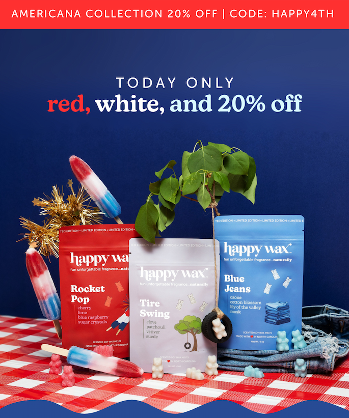 americana collection 20% off | code: HAPPY4TH. today only red, white, and 20% off