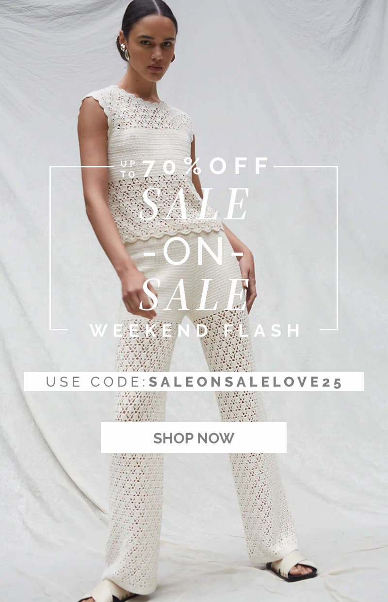 SALE ON SALE image with code SALEONSALELOVE25