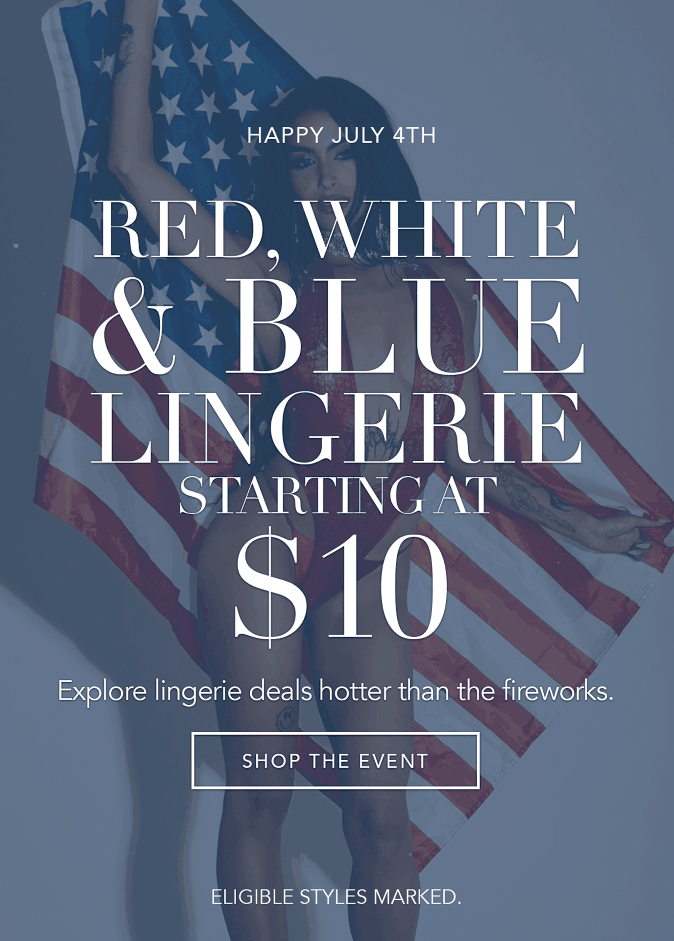 Happy July 4th | Red, White & Blue Lingerie Starting at $10 [Shop the Event]