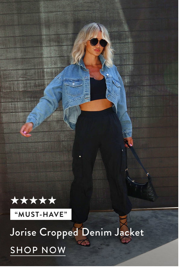 Jorsie Cropped Denim Jacket