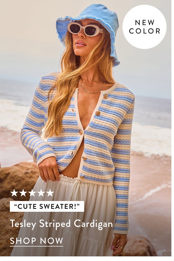 Tesley Striped Cardigan