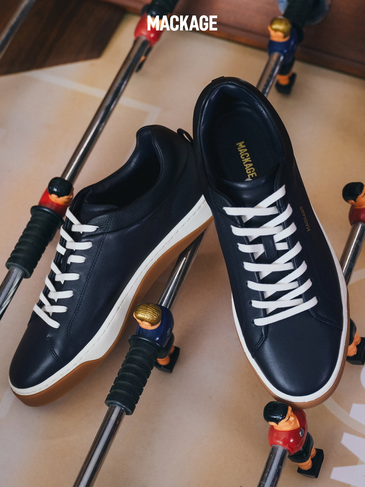 LUKA-01 Unlined Leather Sneakers