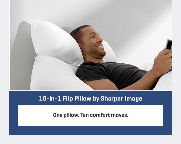 10-in-1 Flip Pillow by Sharper Image