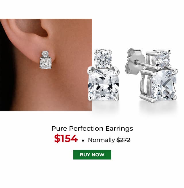 Pure Perfection Earrings Platinum Clad