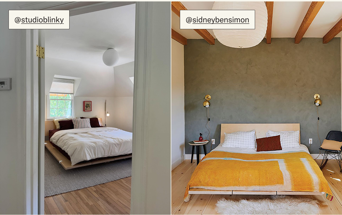 The Bed Frame styled by @studioblinky & @sidneybensimon