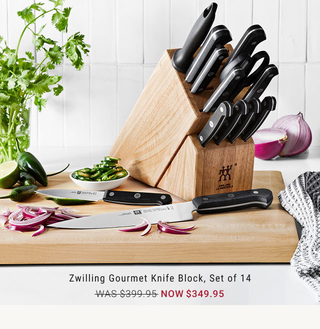 Zwilling Gourmet Knife Block, Set of 14 WAS $399.95 NOW $349.95