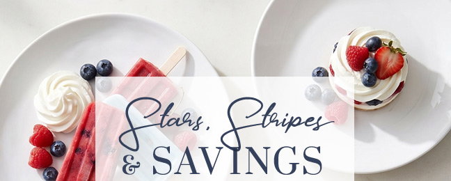 Stars Stripes and Savings 40% Off Orders $125+ Use code STARS