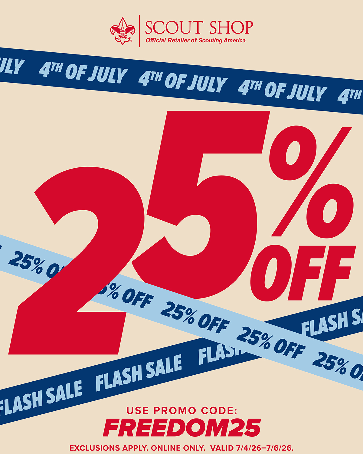 4th of July Flash Sale