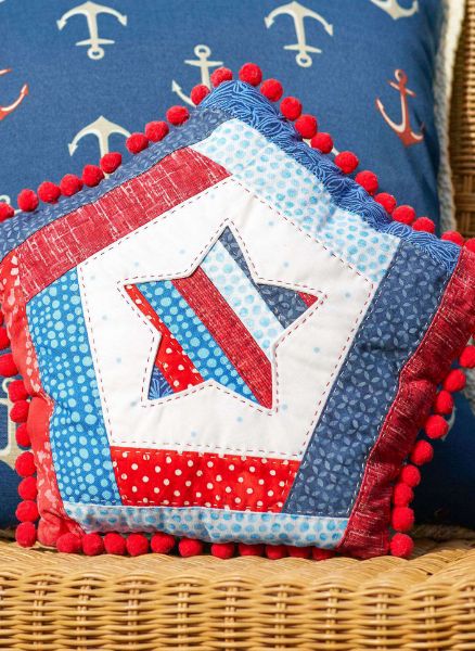 Free Sewing Patriotic Star Pillow Pattern
