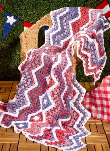 Free Crochet Firework Throw Pattern