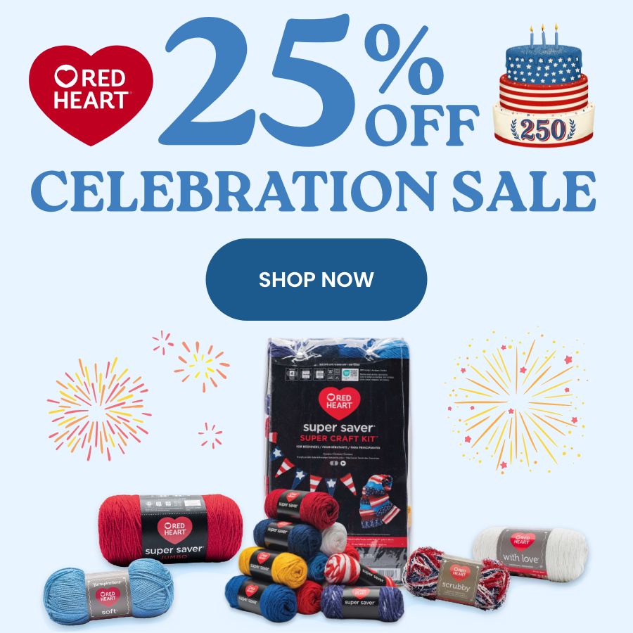 25% Off Red Heart Yarns