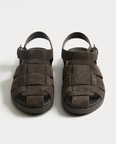 Autograph Brown Suede Fisherman Sandals