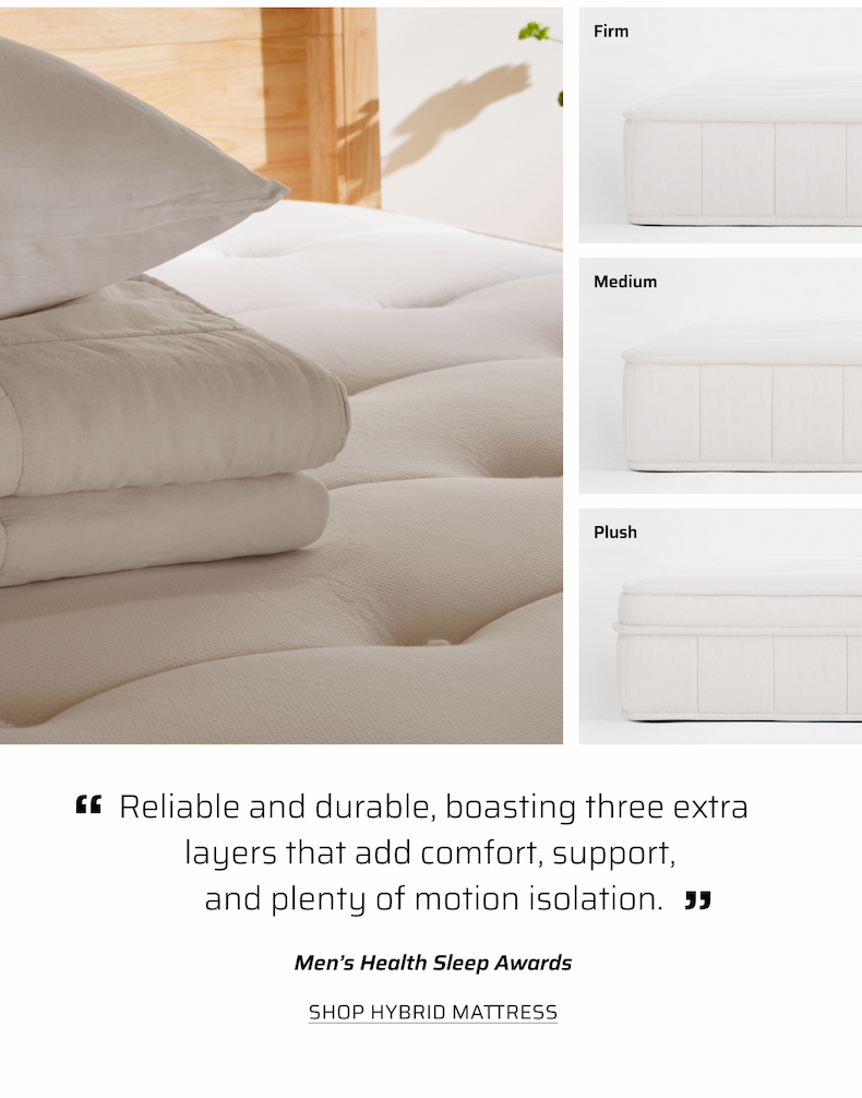 Reliable and durable, boasting three extra layers that add comfort, support, and plenty of motion isolation.
