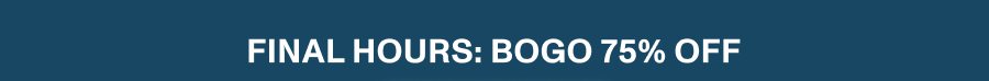 Last Chance BOGO 75% OFF - Use Code JULY4