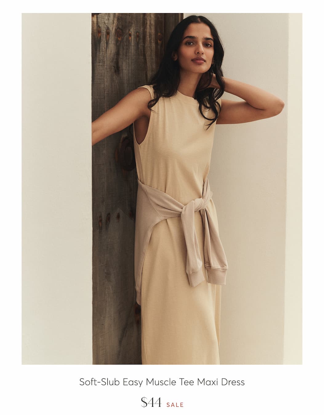 Soft-Slub Easy Muscle Tee Dress