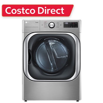 LG 9.0 cu. ft. Mega Capacity Smart Wi-Fi Enabled Front Load Gas Dryer with TurboSteam and Built-In Intelligence