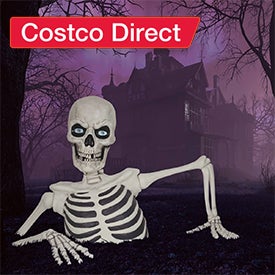Giant Ground Breaking Skeleton with LCD Eyes and Sound