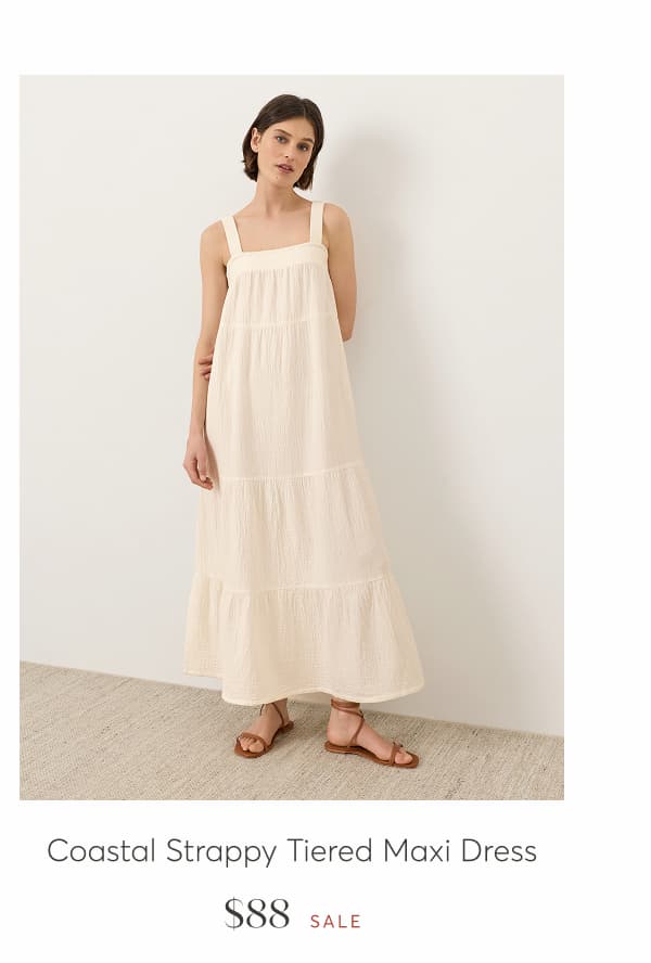 Coastal Snappy Tiered Maxi Dress