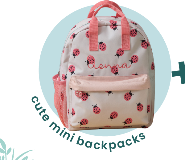 Personalised Ladybird Medium Backpack