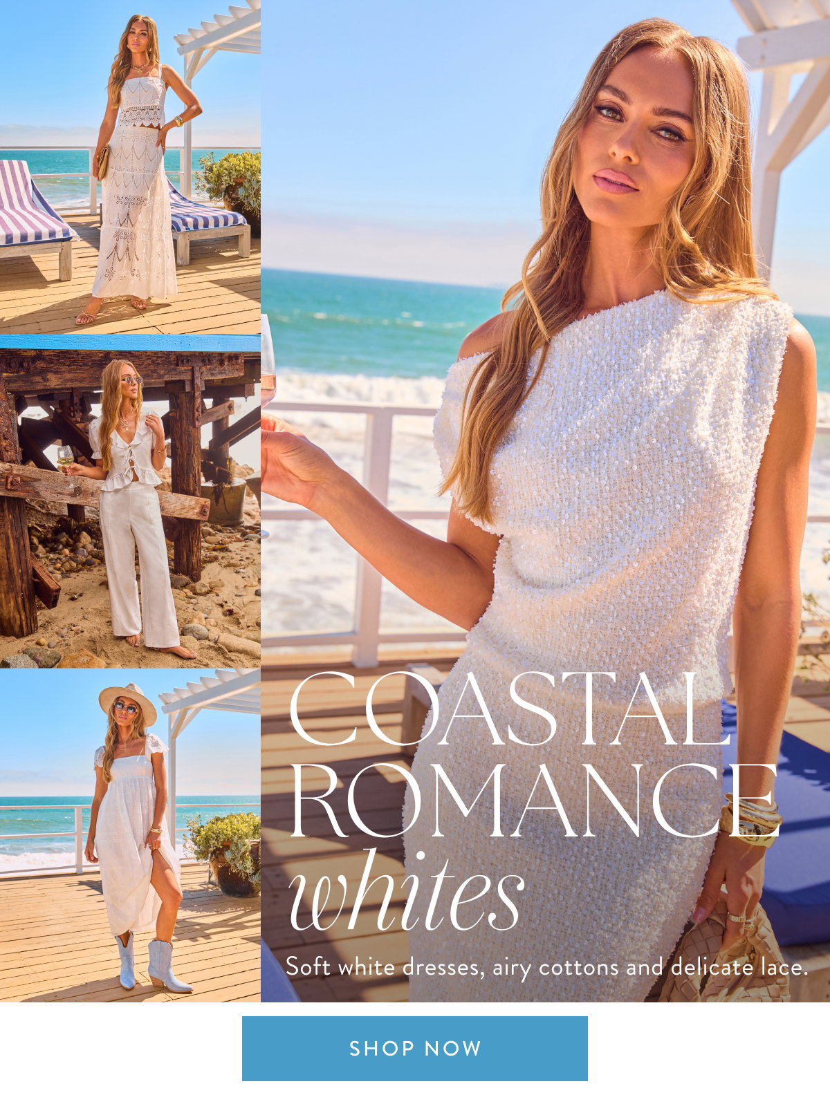 Coastal Romance Whites. Shop Now