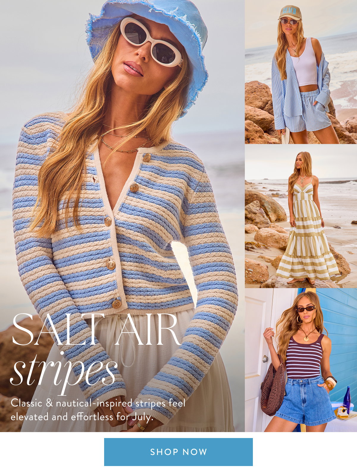 Salty Air Stripes. Shop Now