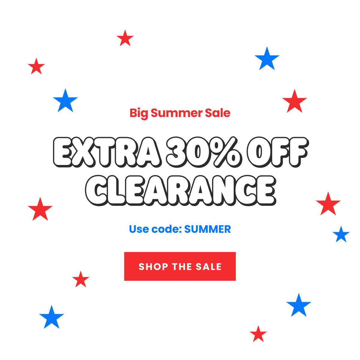 Big Summer Sale: Extra 30% Off Clearance >