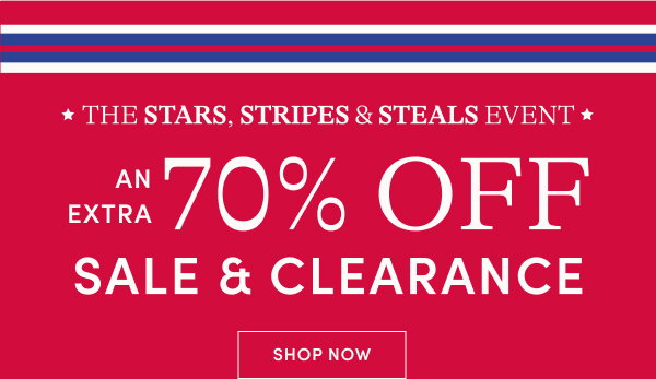 extra 70% off sale & clearance