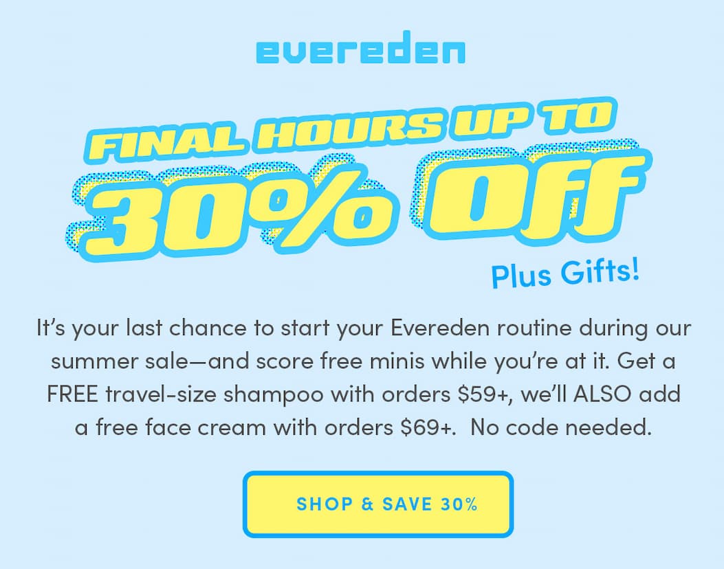 Shop & Save 30% 