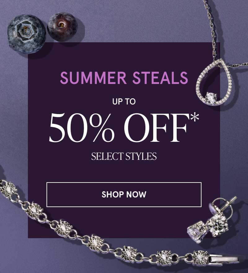 Diamond pendant, tennis bracelet & studs.  Summer steals. Up to 50% OFF Select Styles. Click here to shop now