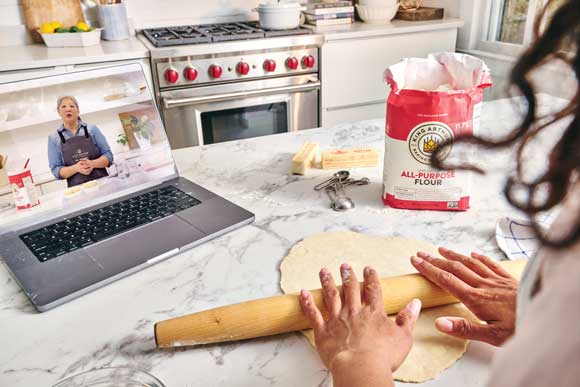 Collage of baking classes