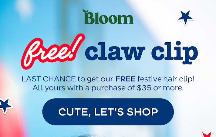 Free Claw Clip on orders $35+