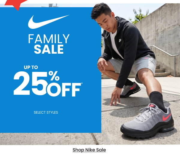 Nike Family Sale up to 25% Off