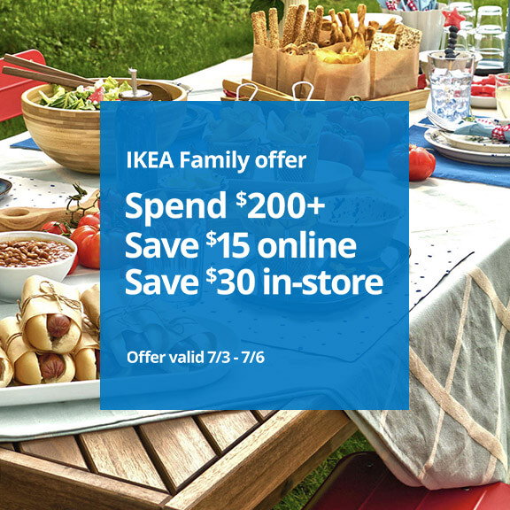 Shop the IKEA Family Spend and Save offer July 3-6.