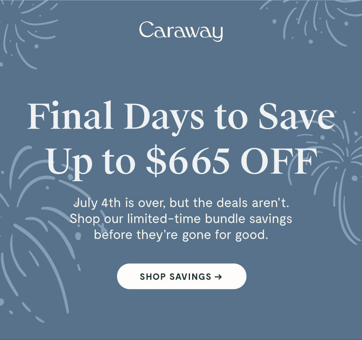 Final Days to Save Up to $665 OFF  July 4th is over, but the deals aren't. Shop our limited-time bundle savings before they're gone for good.  SHOP SAVINGS →
