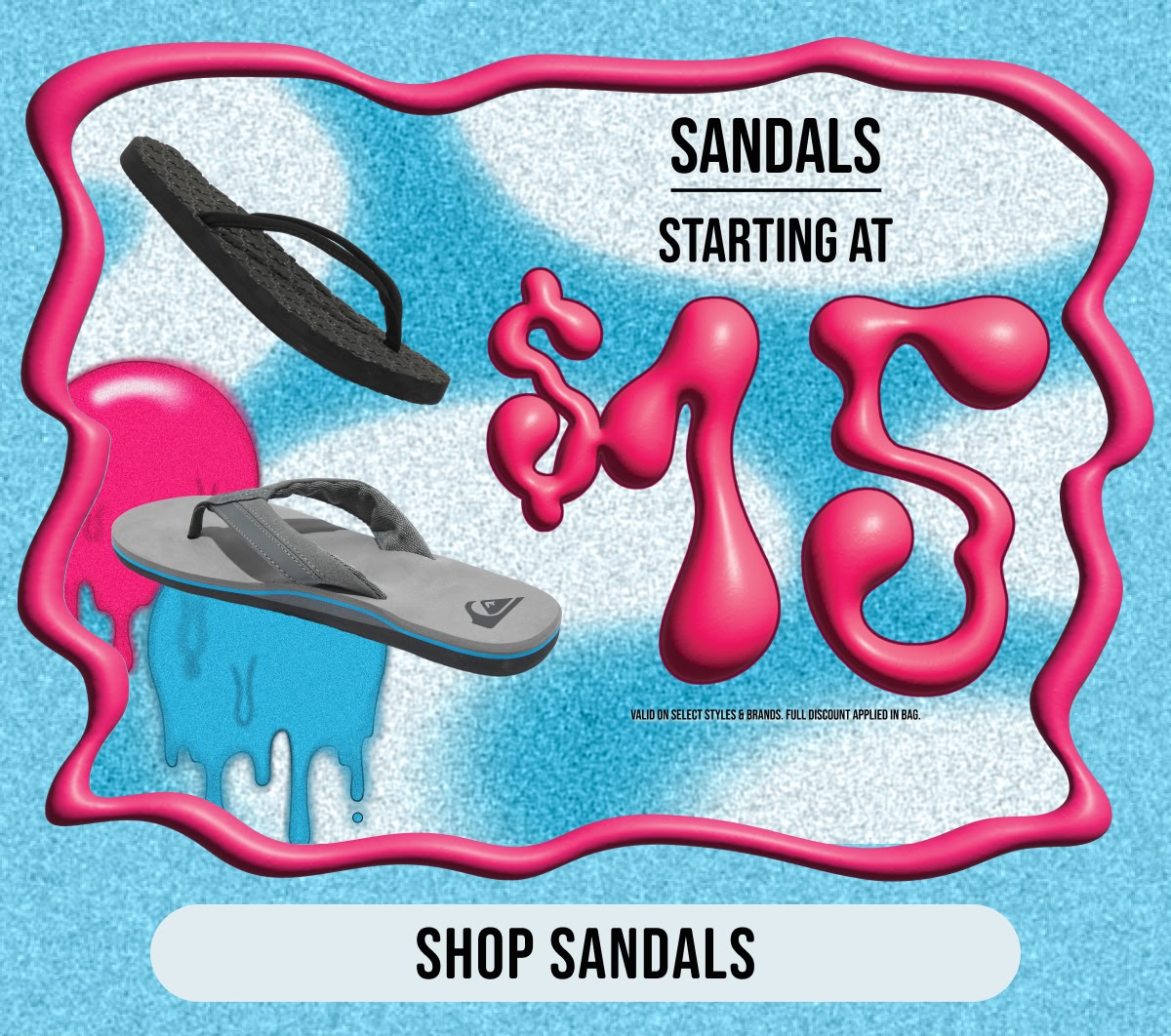 Shop full-price and sale sandals starting at $15
