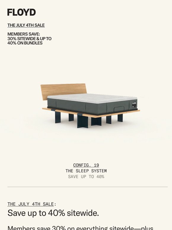 Shop our sleep configurations