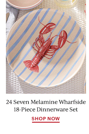 24 Seven Melamine Wharfside 18-Piece Dinnerware Set  SHOP NOW