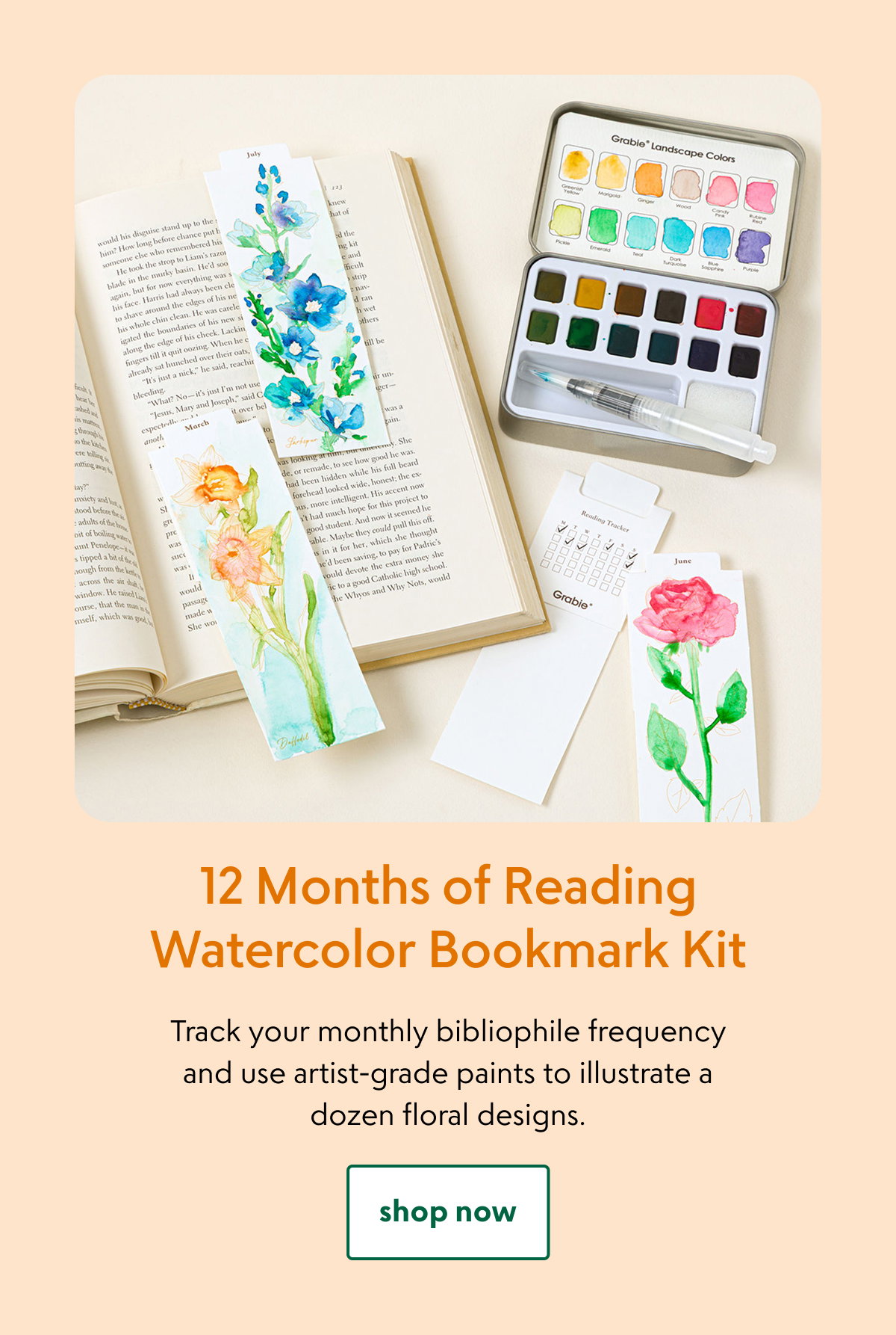 12-months-of-reading-watercolor-bookmark-kit