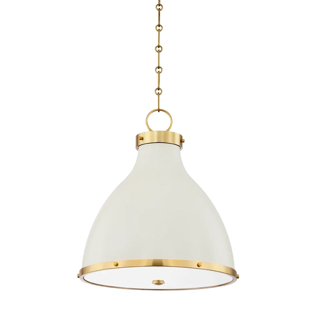 Painted No. 3 2 Light Small Pendant By Mark D. Sikes