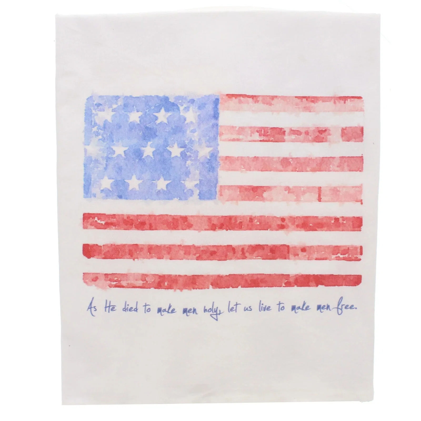 Battle Hymn American Flag Dish Towel