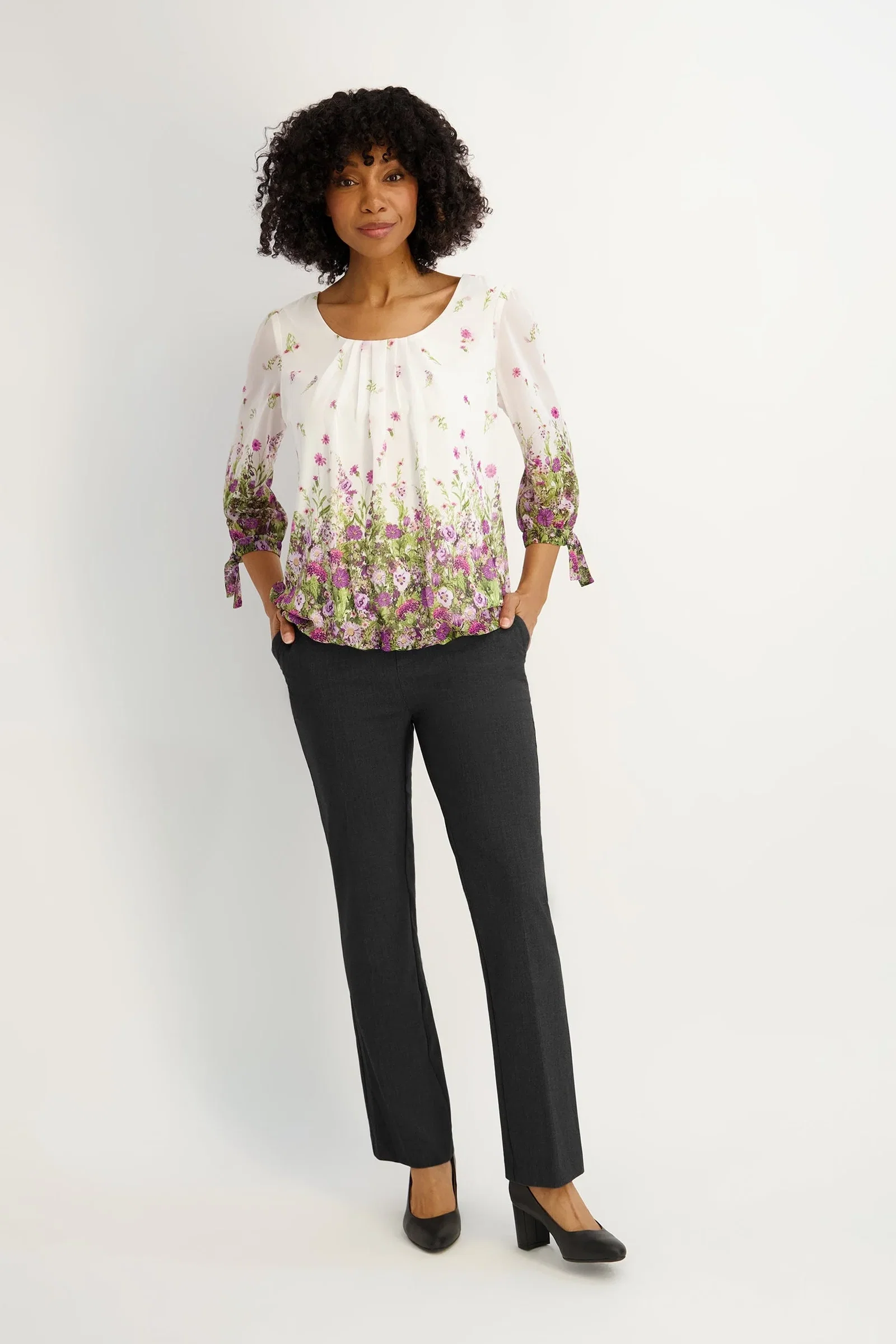 Image of Roz & Ali™ Secret Agent Slight Tummy Control Bootcut Pants