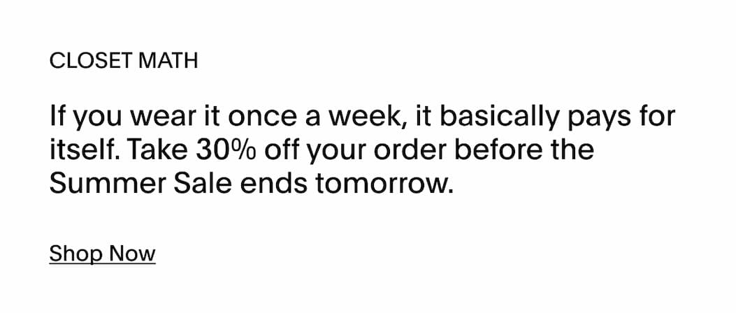 SHOP NOW 30% OFF YOUR ORDER