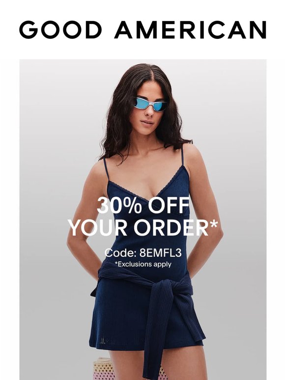 Your 30% off ends tomorrow