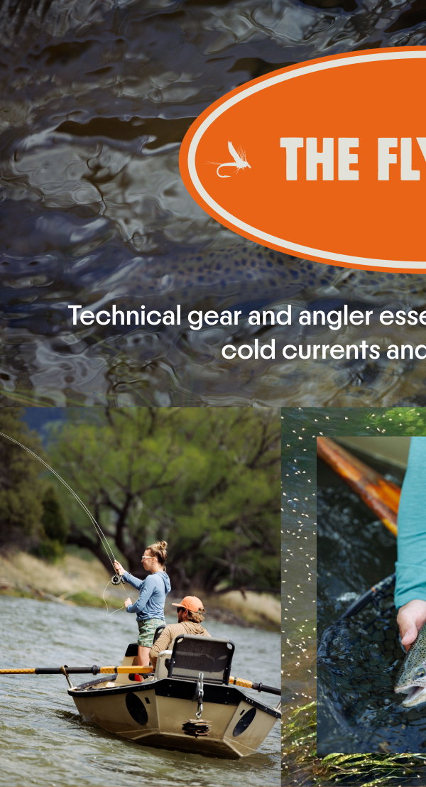 Technical gear and angler essentials built for chasing trout in cold currents and blistering temps. 