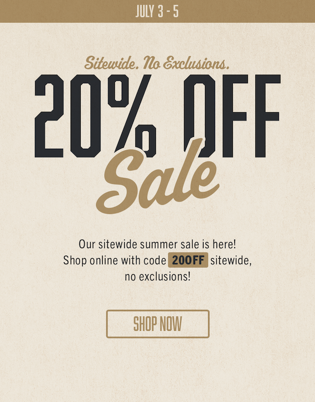 Shop with 20% OFF!