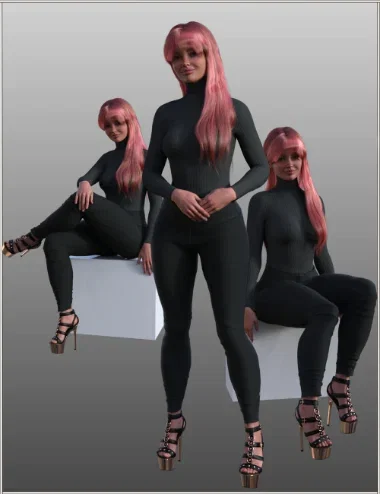 FG Modern Gothic Poses for Genesis 9 Feminine