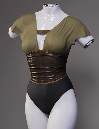 dForce Fantasy Corset Leotard for Genesis 9