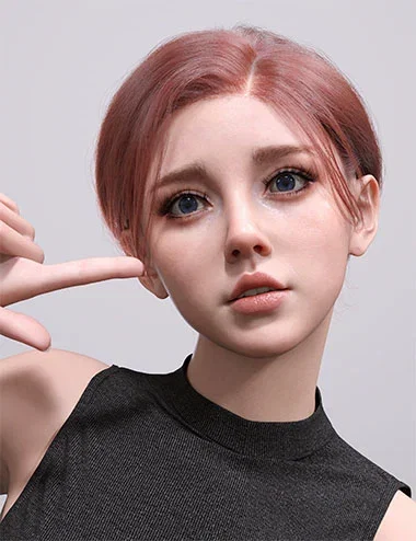 dForce AK Gentle Hair for Genesis 9